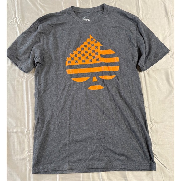 RunGoodGear Other - RunGoodGear Hard Rock Casino Tulsa Spade Graphic T-Shirt Mens Medium Grey Orange